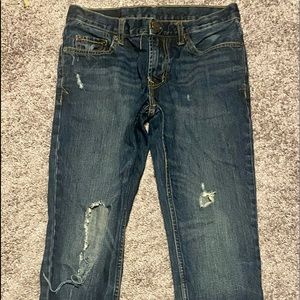 Men’s Aeropostale Destroyed Straight Leg Denim
